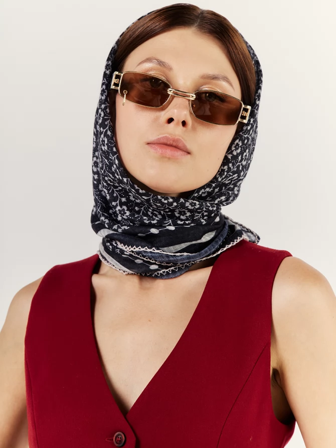 Платок двусторонний с орнаментом GR-857-2