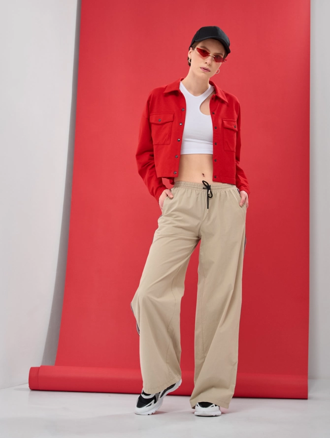 Брюки с тесьмой