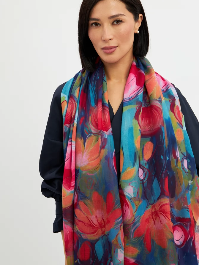 Палантин женский KSH25-1254-2