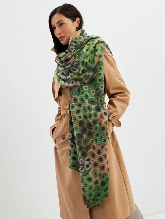 Палантин женский с абстрактным принтом