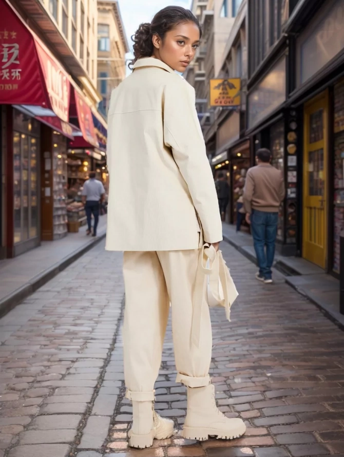 Куртка-рубашка из вельвета