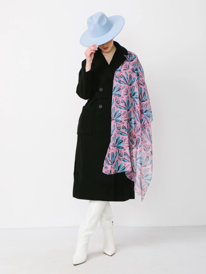 Палантин с узором в стиле арт-деко