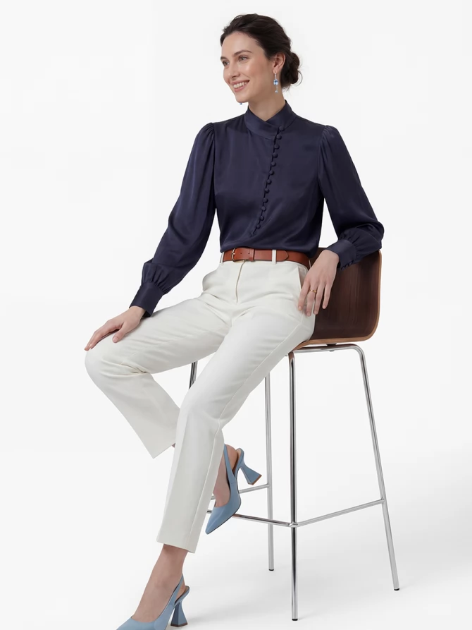 Блуза-косоворотка много пуговиц OD-550-11