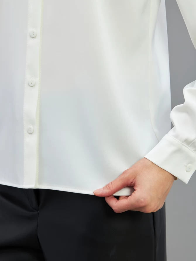 Блузка с галстуком  OD-881-4 белый