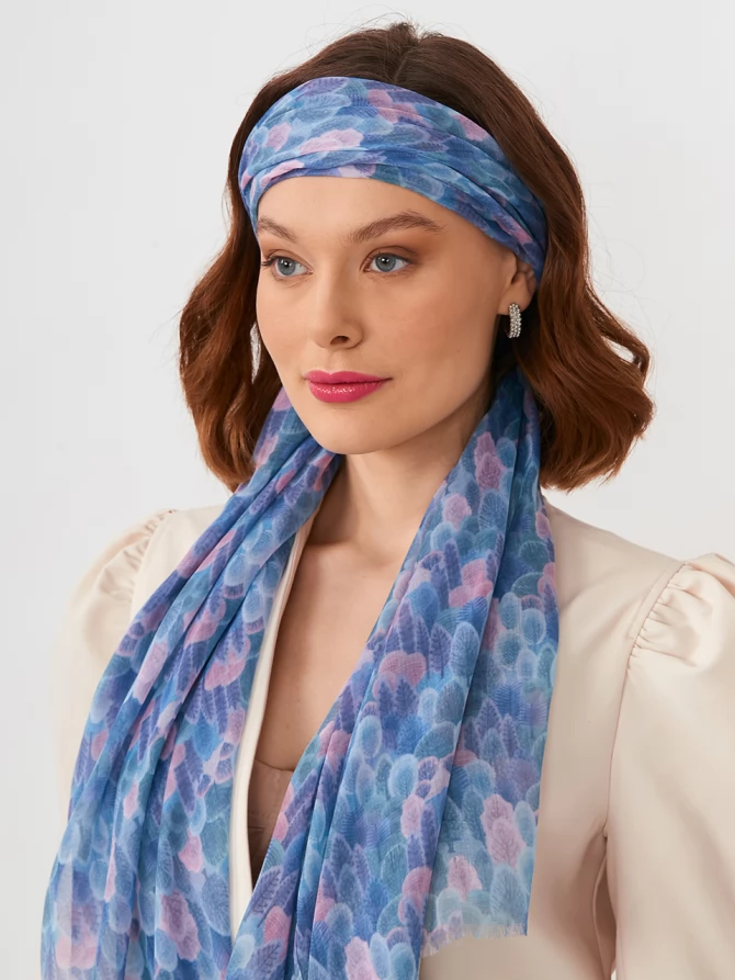 Палантин с арт-деко узором KSH14-115-19