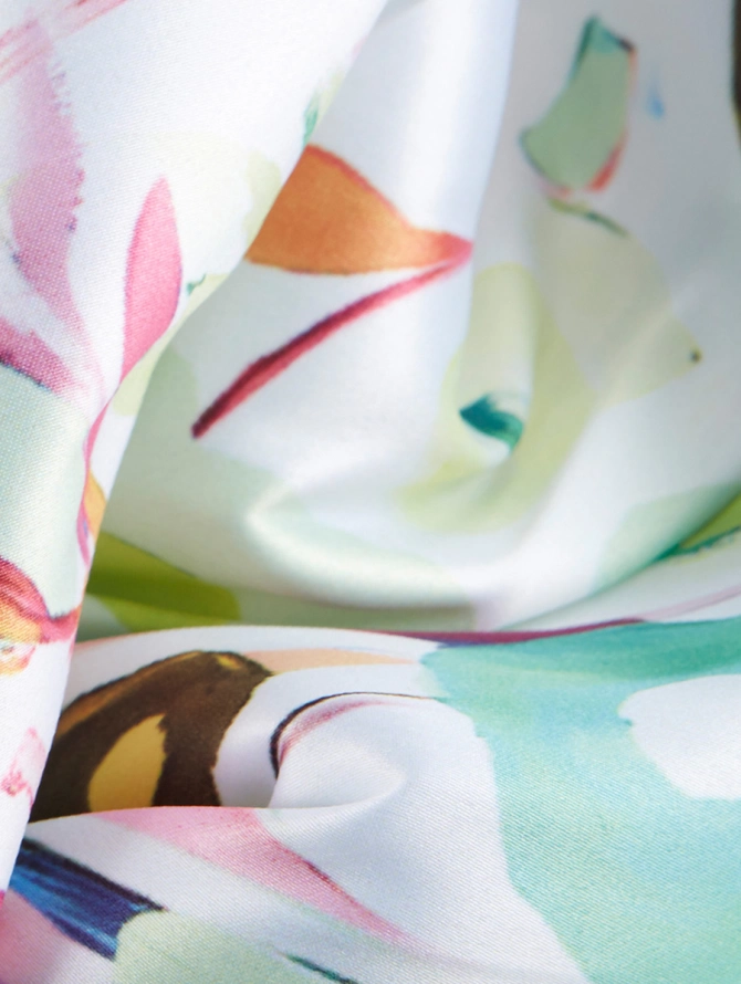 Палантин женский с авторским цветочным принтом KSH16-1455-4