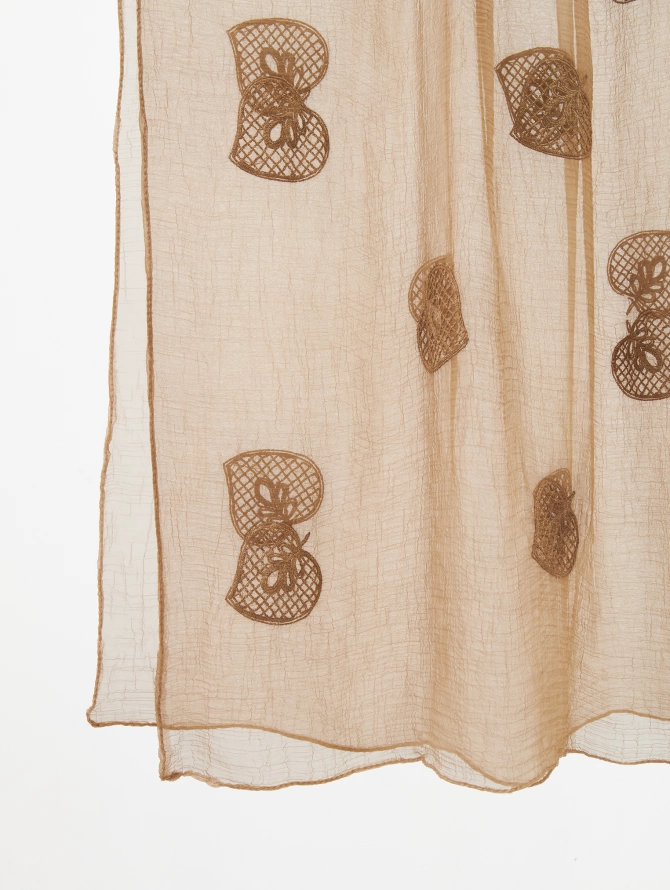 Палантин женский с вышивкой Арт-Деко BB-1351-66