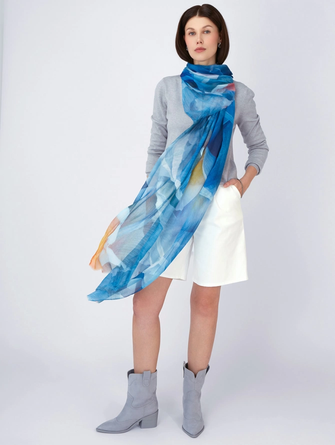 Палантин с Арт-деко узором