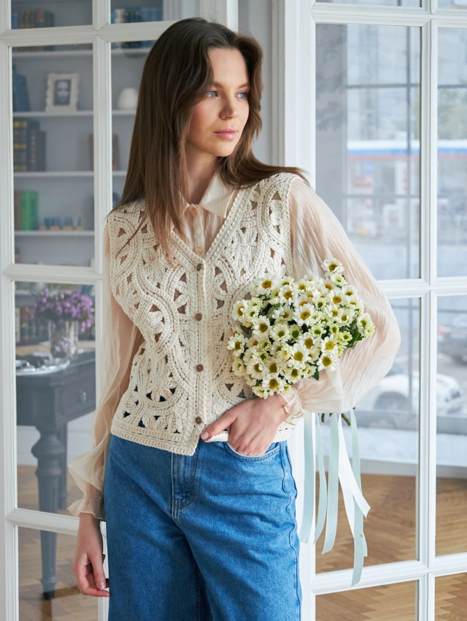 Жилет вязаный OD-001-1