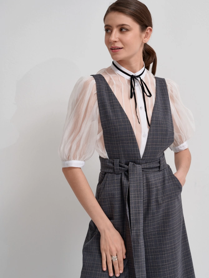 Комбинезон с брюками-кюлотами