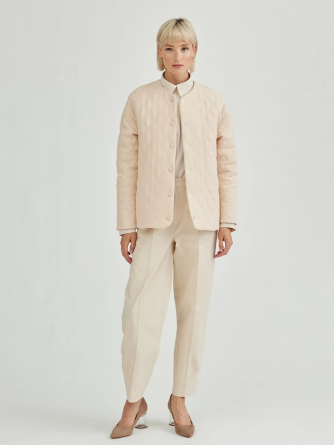 Брюки с простроченной стрелкой