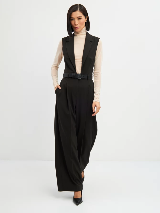 Комбинезон OD-915-1 в черно-коричневую клетку