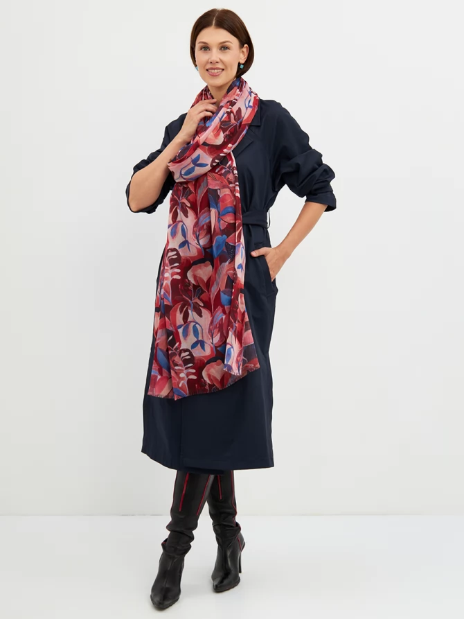 Палантин женский с авторским принтом