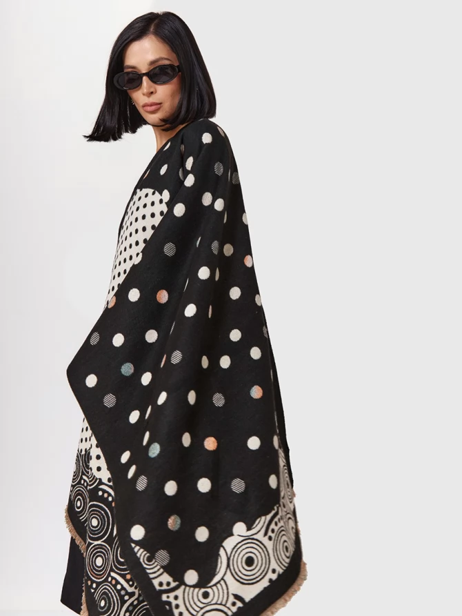 Палантин двусторонний с принтом RH10-1451-3