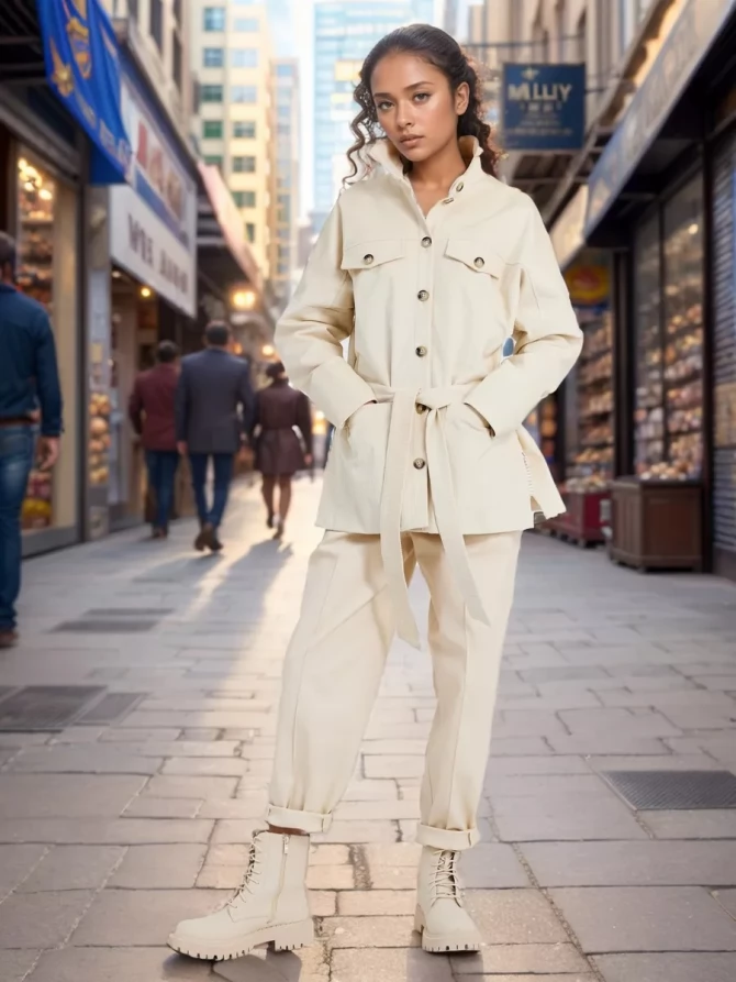 Куртка-рубашка из вельвета