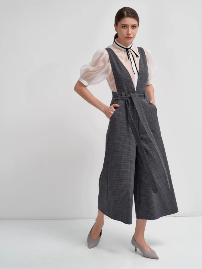 Комбинезон с брюками-кюлотами