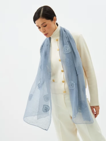 Палантин женский с вышивкой Арт-Деко BB-1351-1