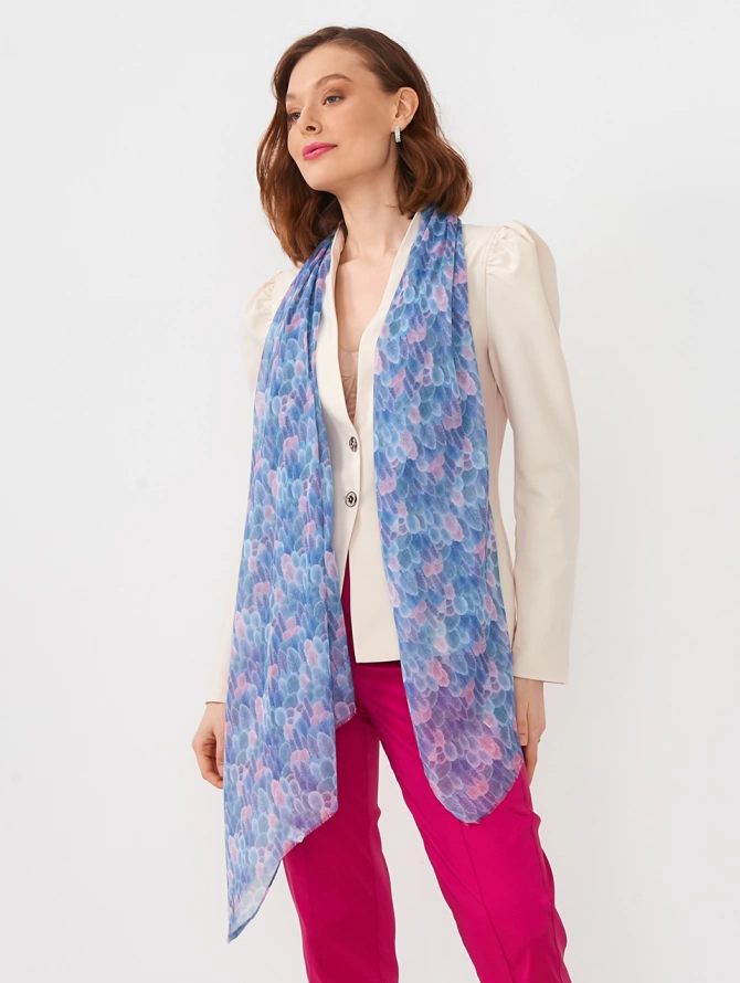 Палантин с арт-деко узором KSH14-115-19