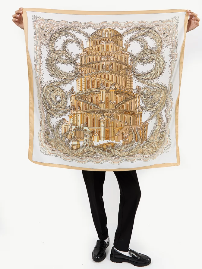 Платок женский SPR-6523-4 с эксклюзивным узором