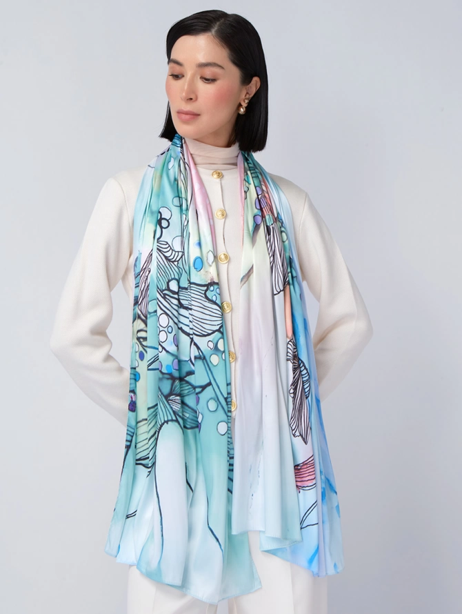 Палантин женский KSH16-1453-4