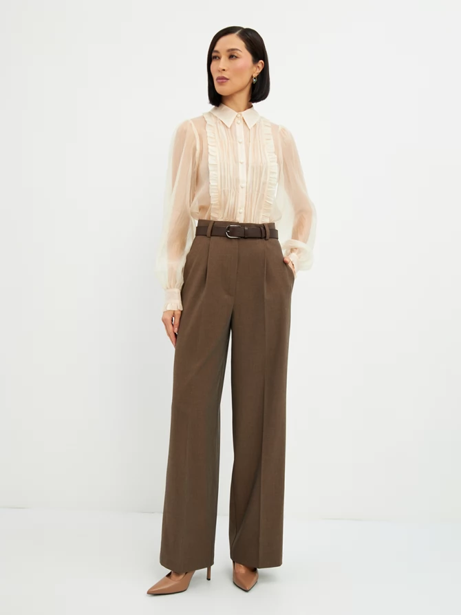 Брюки костюмка OD-825-1 коричневый