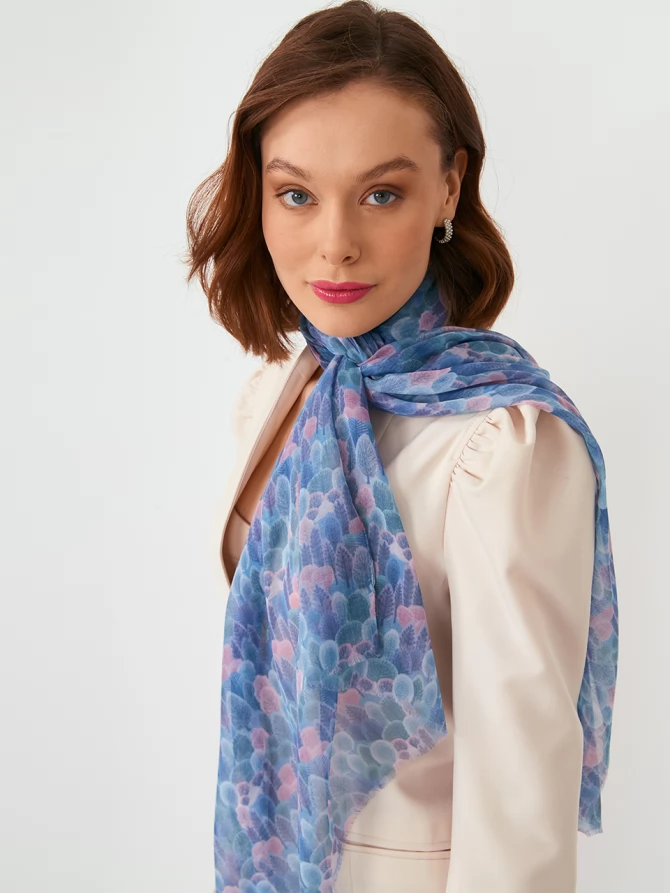 Палантин с арт-деко узором KSH14-115-19