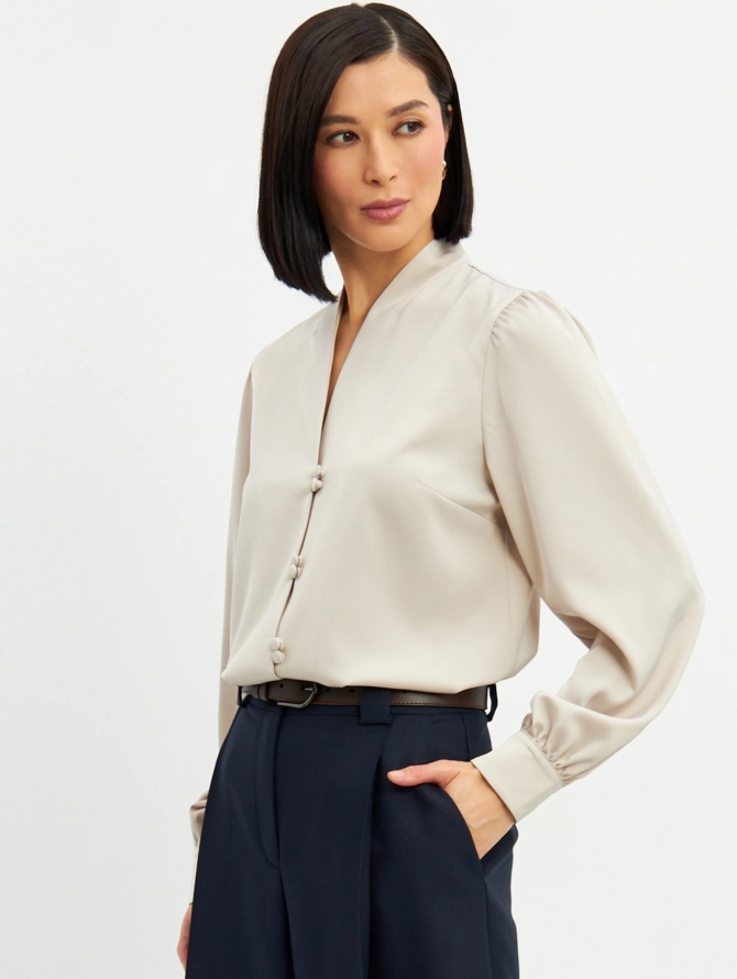 Блузка OD-735-16 светло-коричневый