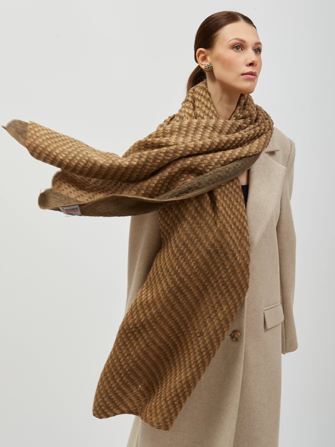 Палантин двусторонний с бахромой RH-135-1