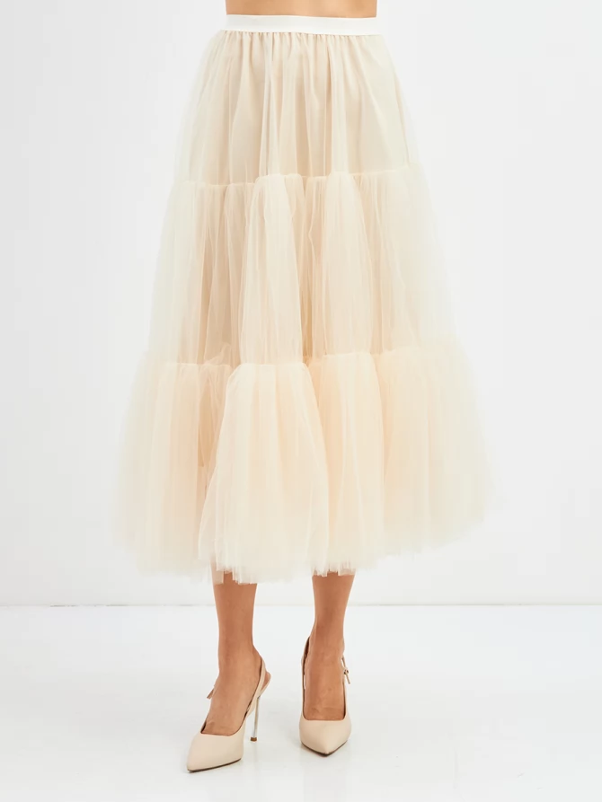 Платье из жаккарда OD-939-3 серо-голубой