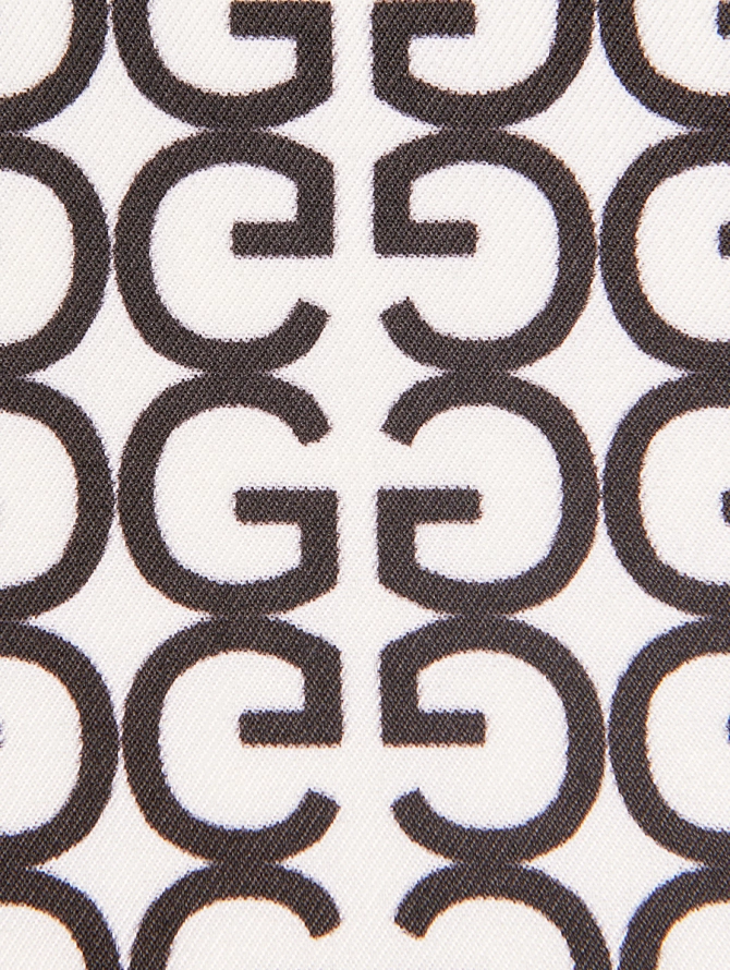 Платок с графическим узором KRD2-68-35