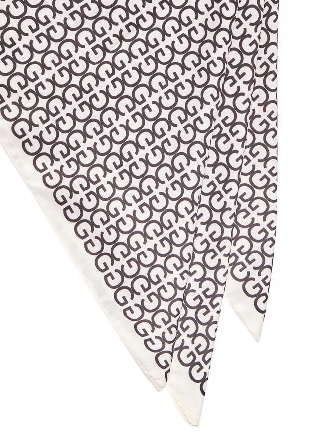 Платок с графическим узором KRD2-68-35