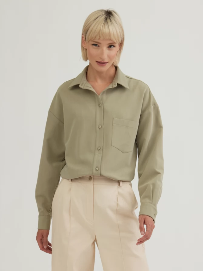 Брюки с простроченной стрелкой