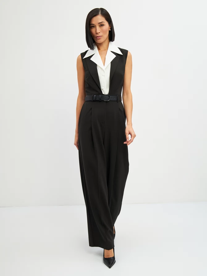 Комбинезон OD-915-1 клетка черно-коричневая