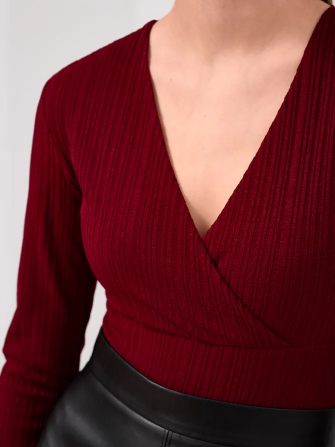 Боди в рубчик