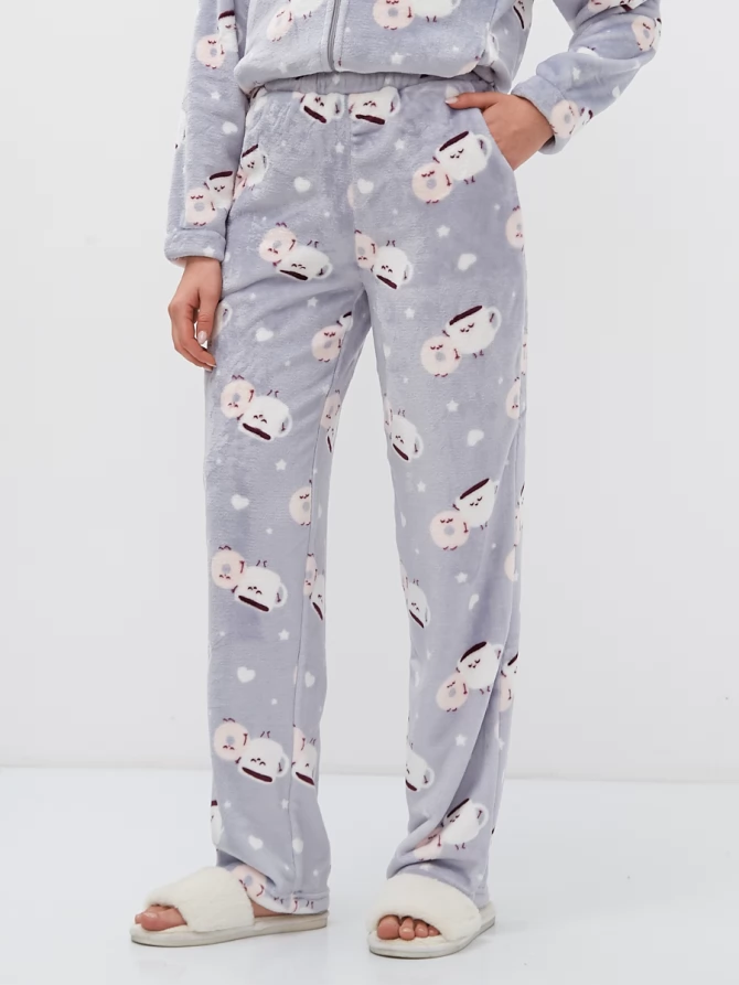 Брюки из плюша