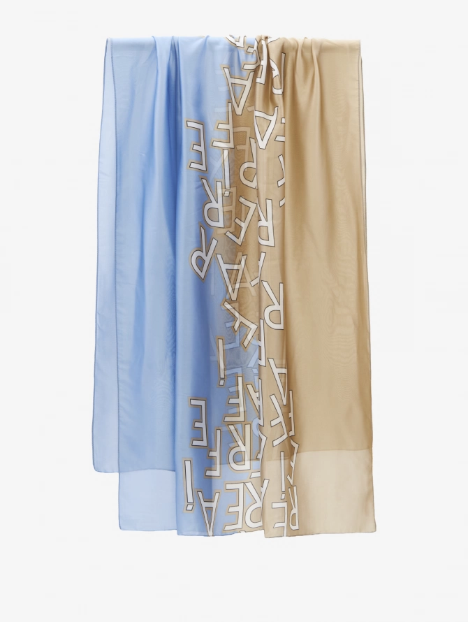 Палантин женский двусторонний с арт-принтом D2-1352-4