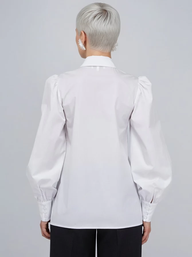 Блузка однотонная