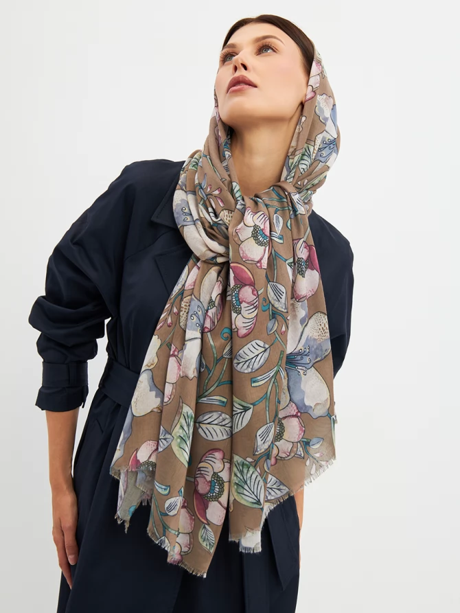 Палантин женский KSH25-K1258