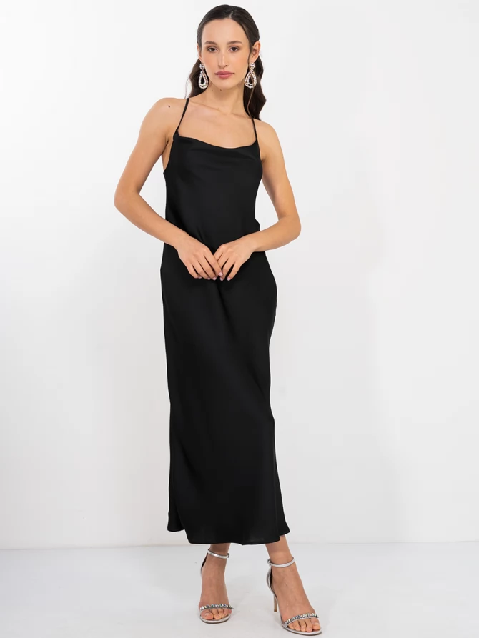 Платье-комбинация  OD-852-1 черное