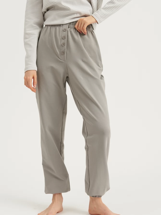 Лонгслив на пуговицах