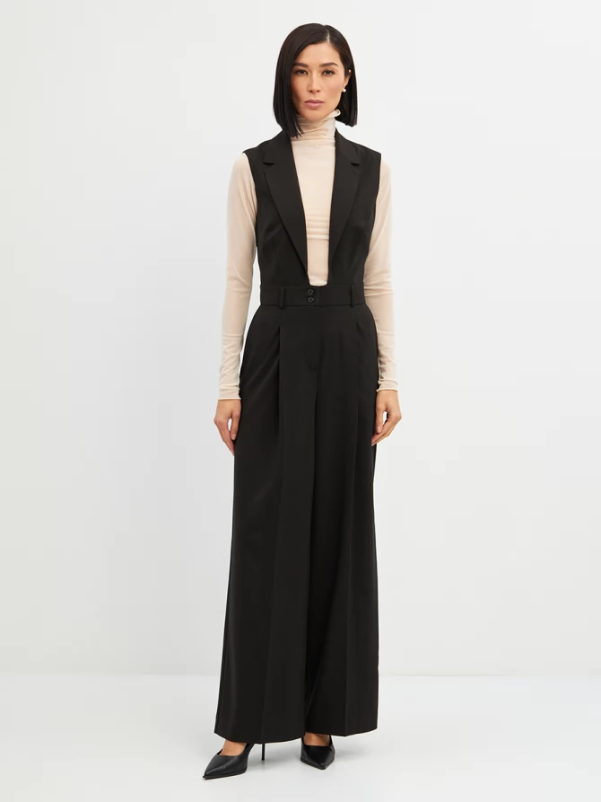 Комбинезон OD-915-1 в черно-коричневую клетку