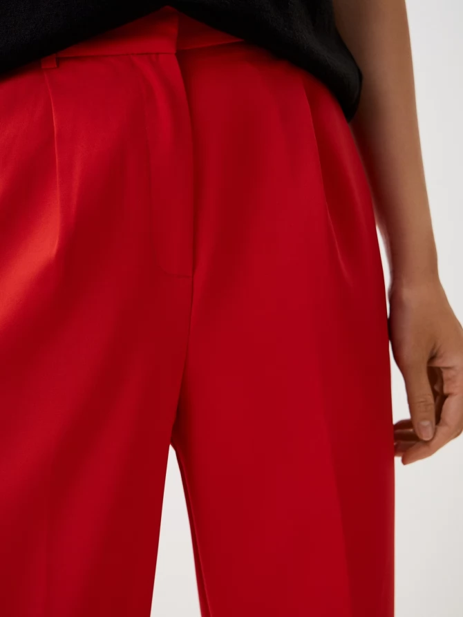 Брюки укороченные OD-877-4 бордо