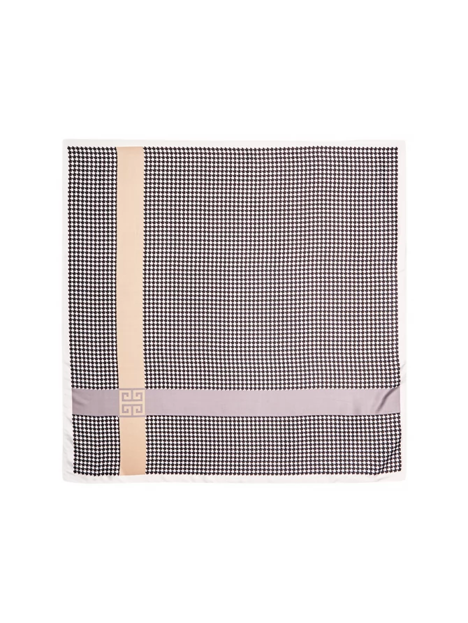 Платок с принтом "Гусиная лапка"