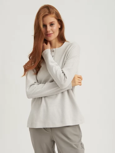 Лонгслив на пуговицах