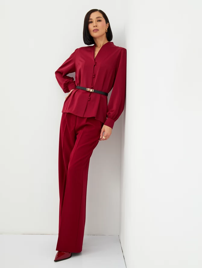 Блузка OD-735-17 бордовый