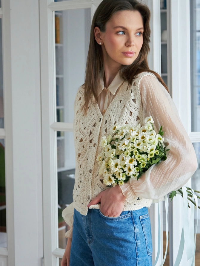 Жилет вязаный OD-001-1