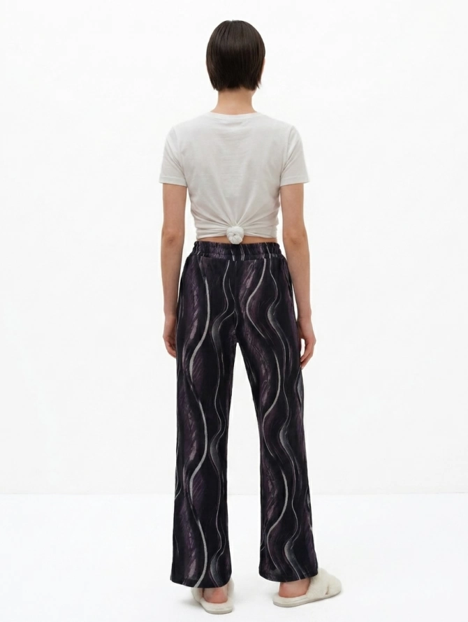 Брюки домашние с принтом