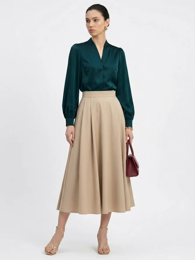 Блузка OD-735-18 бутылочный