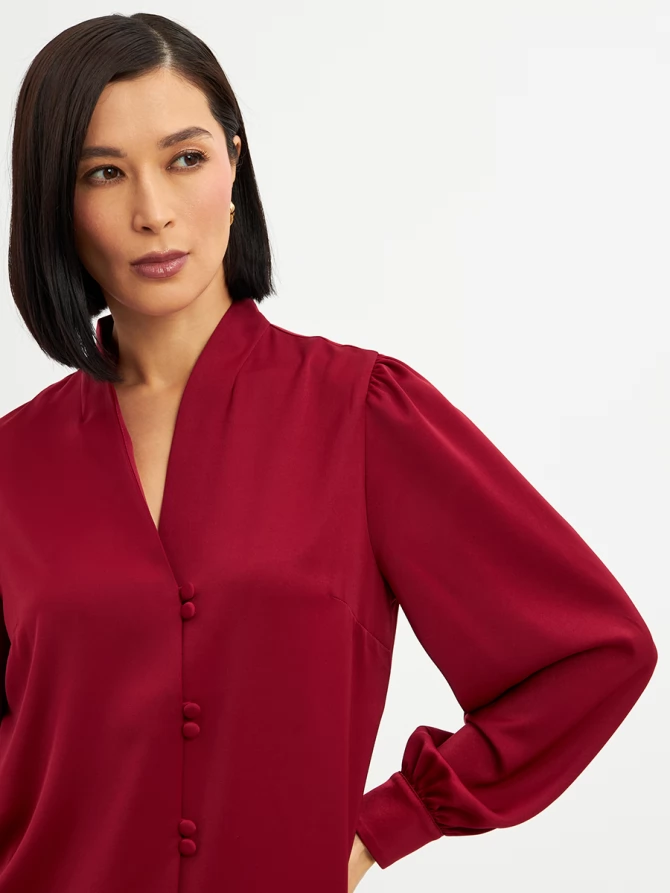 Блузка OD-735-17 бордовый