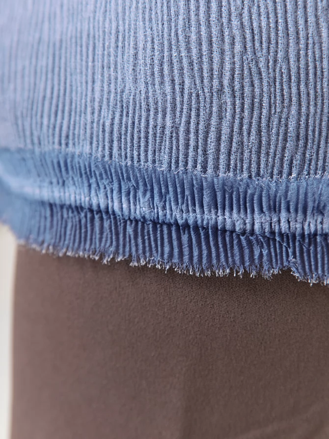 Палантин женский в небесно-голубом цвете